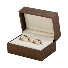 LARA Wedding Rings Jewellery Box - brown
