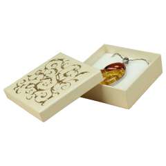 LENA Big set Jewellery Box - Ecru + gold print
