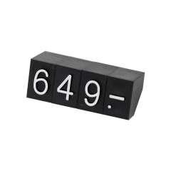 Pricing Cubes Set, White digits, size 5mm (230pcs)