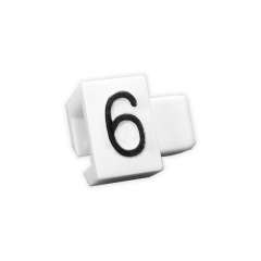 Pricing Cube, Black digit "6", size 5mm (50pcs)