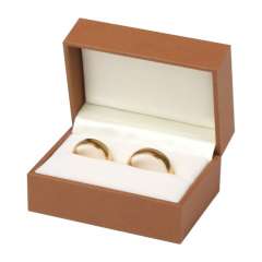 EVITA  Wedding Rings Jewellery Box - brown 