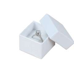 TINA  Ring Jewellery Box - White