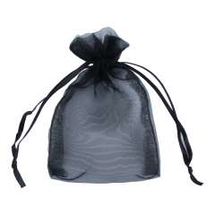 Organza Bag 8x12 cm. - Black