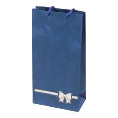 TINA BOW Paper Bag 12x24x6 cm. Blue