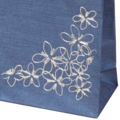 TINA FLOWERS Paper Bag 9x12x5 cm. Blue