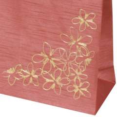 TINA FLOWERS Paper Bag 9x12x5 cm. Burgundy