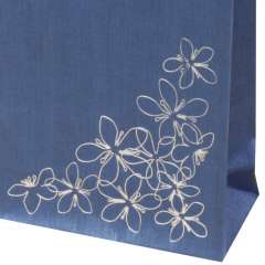 TINA FLOWERS Paper Bag 12x24x6 cm. Blue