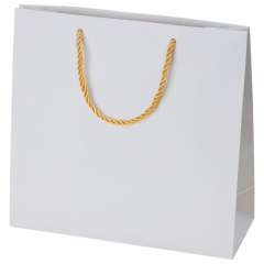 CARLA Paper Bag 240x230x90mm. - white/gold