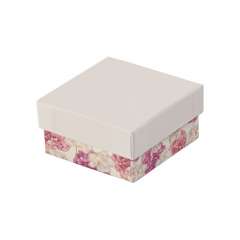 Pudełko CARLA uniwersalne małe białe + kwiaty