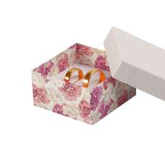 Pudełko CARLA uniwersalne małe białe + kwiaty