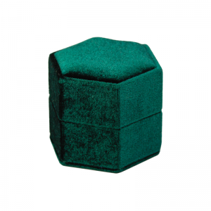 Pudełko GRETA pierścionek zielone