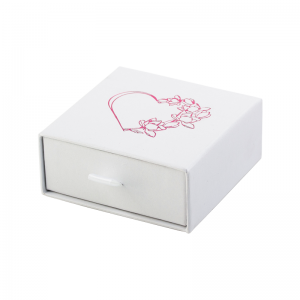 KAREN Small Set Jewellery Box White HEART