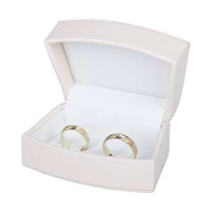 ARTE  Wedding Rings Jewellery Box - Ecru 