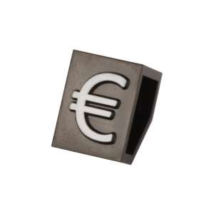 Preisetiketten - "€" Schwarz, Weiß Ziffer 10 mm (Verpackung 20 St.)