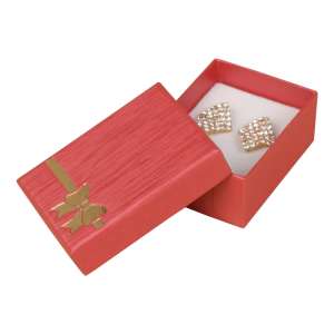 TINA BOW Small Set Jewellery Box - Burgundy