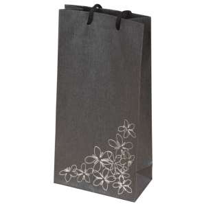 TINA FLOWERS Paper Bag 12x24x6 cm. Graphite