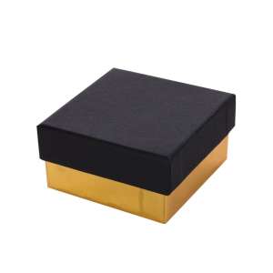 Pudełko CARLA uniwersalne małe czarno-złote