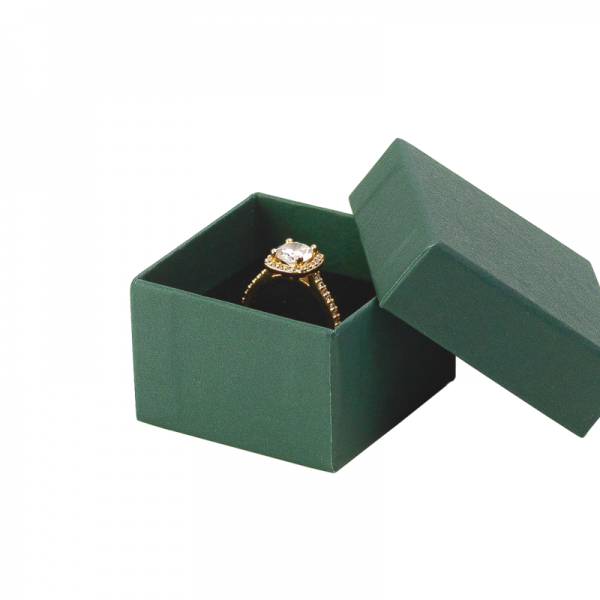Pudełko CARLA pierścionek zielone