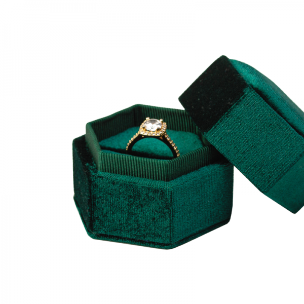 Krabička na prsten GRETA zelená