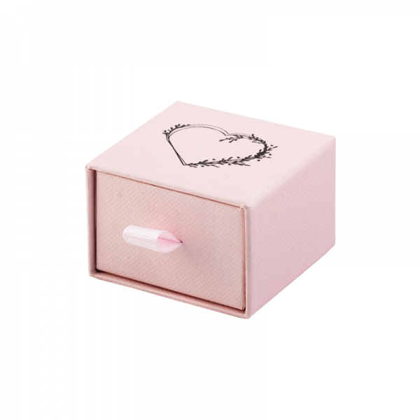 Коробка для кольца НЕЛА розовый сердце