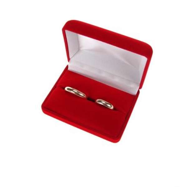 ANA Wedding Rings Jewellery box - Red 