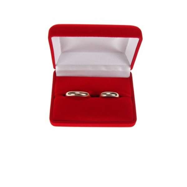 ANA Wedding Rings Jewellery box - Red 