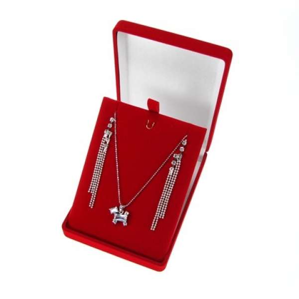 ANA Necklace Jewellery box - Red