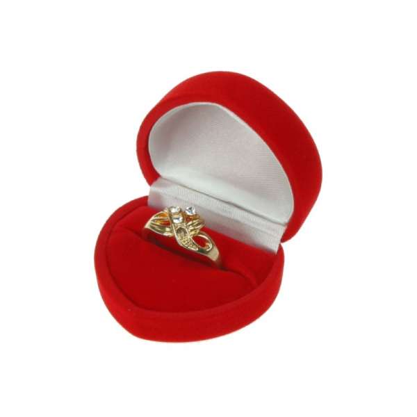 ANA Heart Shaped Jewellery box - Red