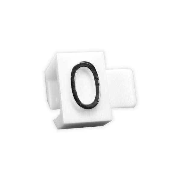 Pricing Cube, Black digit "0", size 5mm (50pcs)