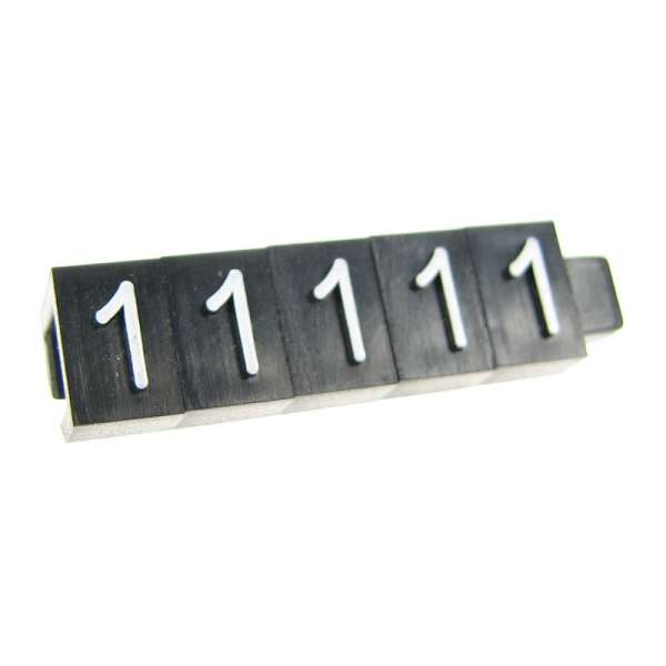 Pricing Cube, White digit "1", size 5mm (50pcs)