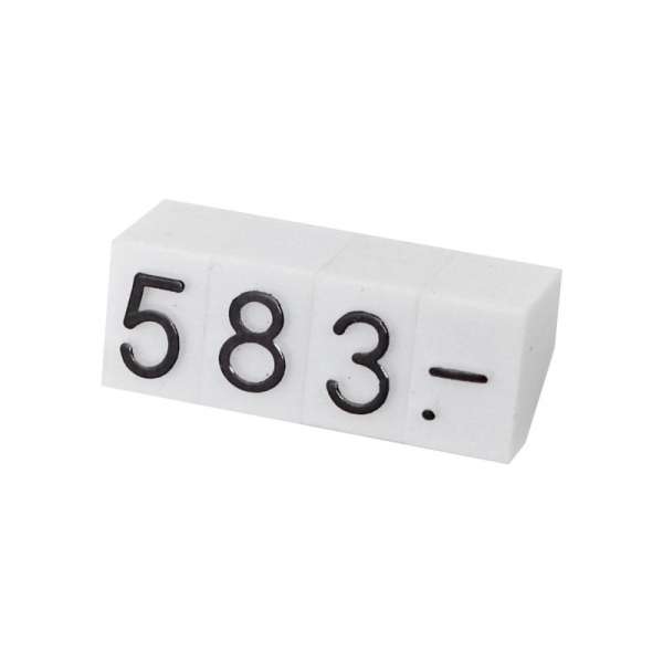 Pricing Cubes Set, Black digits, size 5mm (230pcs)