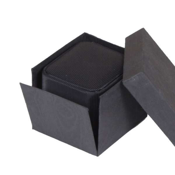 SATIN Ring Jewellery Box - Black 