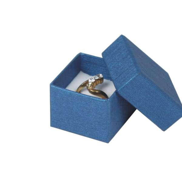 Pudełko TINA pierścionek Niebieskie