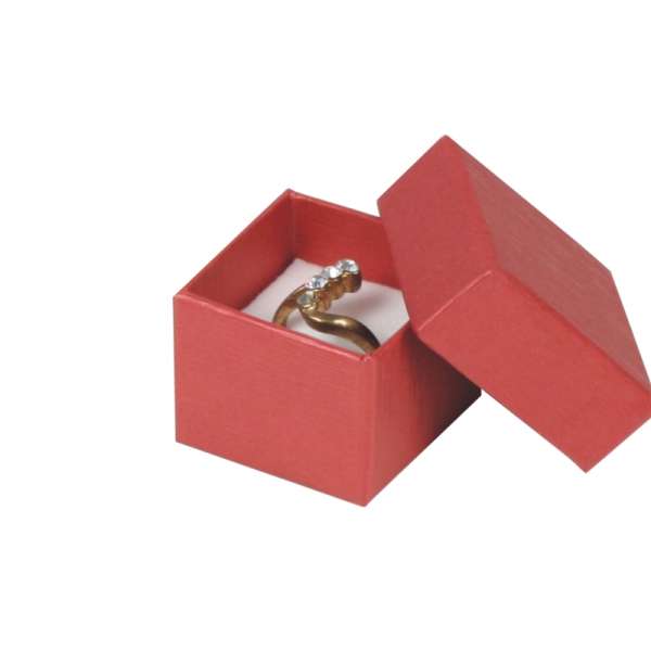 TINA  Ring Jewellery Box - Burgundy