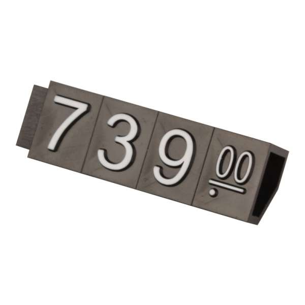 Preisetiketten - "9" Schwarz, Weiß Ziffer 10 mm (Verpackung 20 St.)