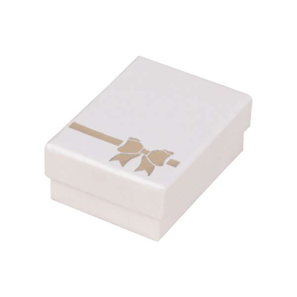 TINA BOW Small Set Jewellery Box - White