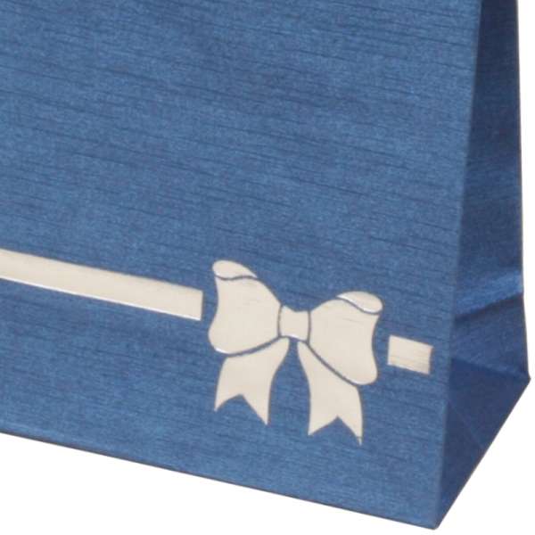 TINA BOW Paper Bag 9x12x5 cm. Blue