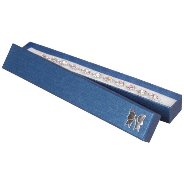 TINA BOW Bracelet Jewellery Box - Blue