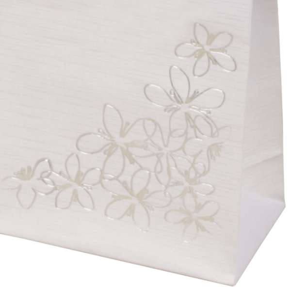 TINA FLOWERS Paper Bag 9x12x5 cm. White