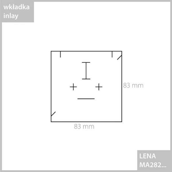 Wkładka do pudełka LENA MA282 - czarna