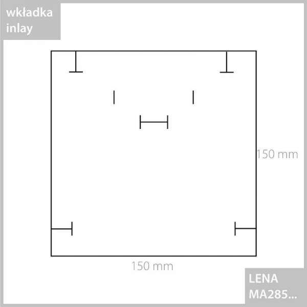 Wkładka do pudełka LENA MA285 - czarna