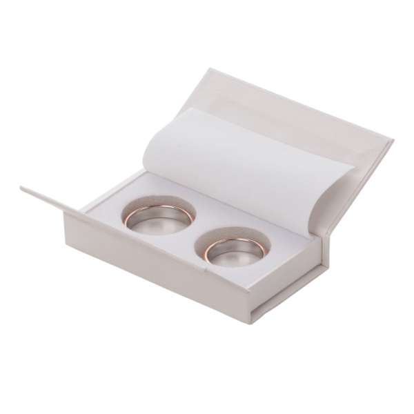 DUET Wedding Rings Jewellery box - Ecru