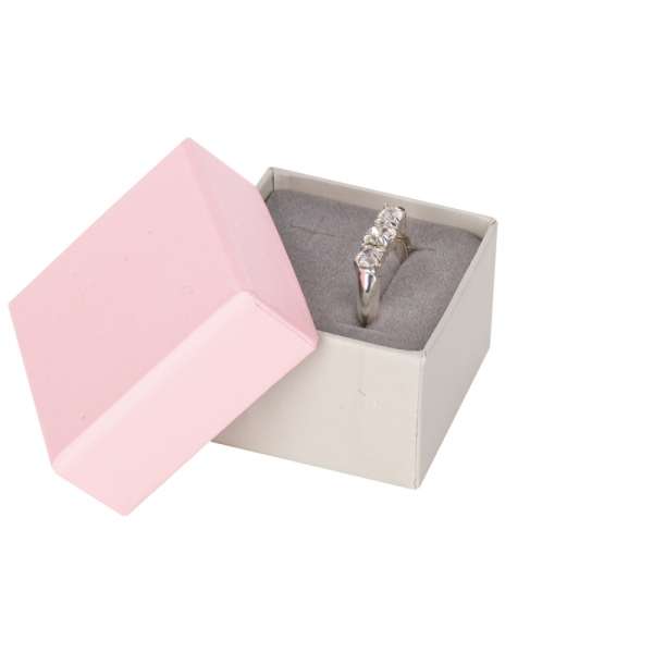 Pudełko SOFIA pierścionek różowe