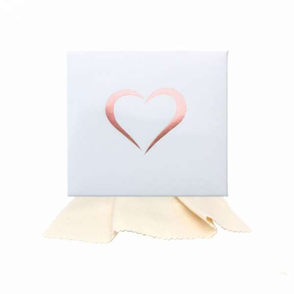 Putstrasa universal 10x10cm; vit  kartongförpackning, hjärta