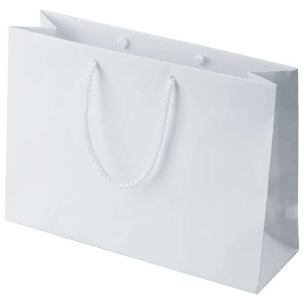Papírová taška EVA 28x9x20 cm  bílá