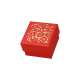 LENA Ring Jewellery Box - Red + gold print